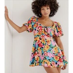 For Love & Lemons Puff Sleeve Mini Dress